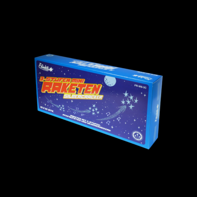 3-traps mini-raketten zilvercracker "Funke"