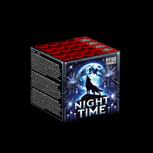 Night Time "Pyro specials" 25 Schots Batterij NIEUW in 2025