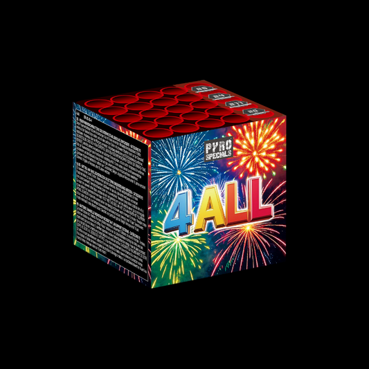 4ALL "Pyro Specials" 25 Schots Batterij NIEUW in 2025