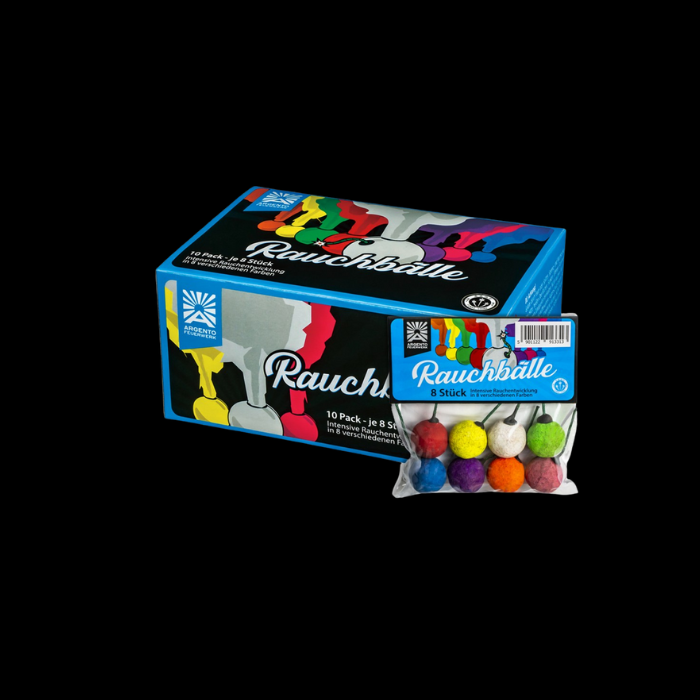 Rauchballe "Argento" 8 stuks in een verpakking