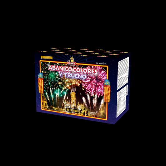 Abanico Colores Y Trueno "El Gato" 25 Schots Batterij NIEUW in 2025