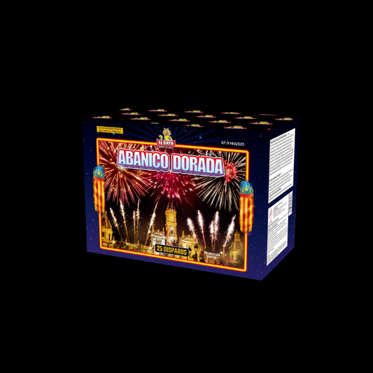 Abanico Dorada "El Gato" 25 Schots Batterij NIEUW in 2025