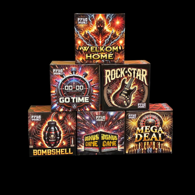 AANBIEDING 6x "Pyro Specials" Batterij NIEUW in 2025