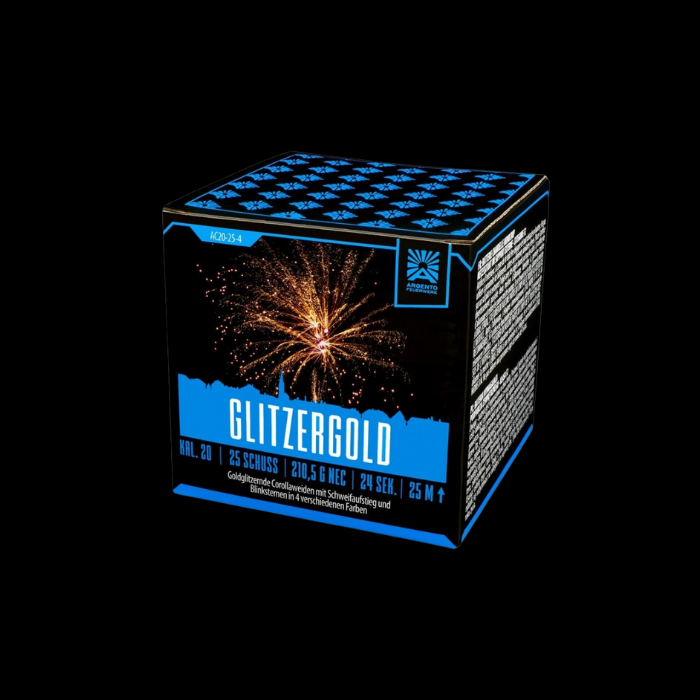 Glitzergold "Argento" 25 Schots Batterij