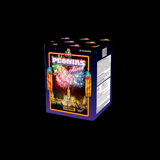 Peonias Multi Color "El Gato" 25 Schots Batterij