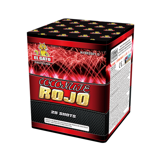 Coconut Rojo "El Gato" 25 Schots Batterij
