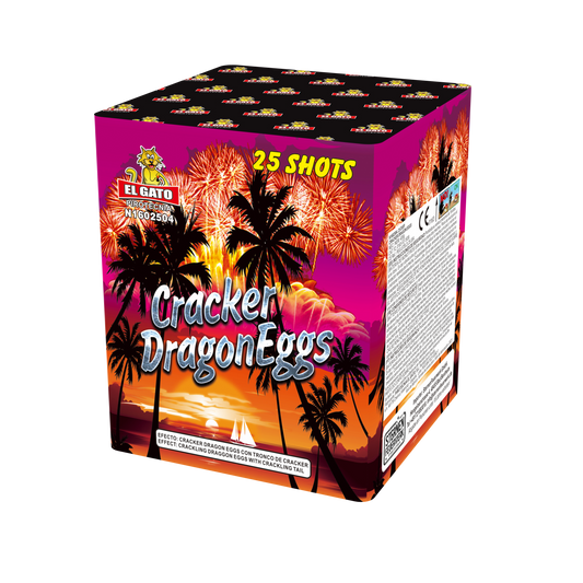 Cracker Dragon Eggs  "El Gato" 25 Schots Batterij
