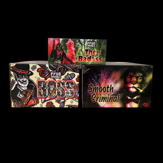 -AANBIEDING- 3x composiet vuurwerk “Pyro specials”