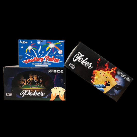 -AANBIEDING- Poker, Joker & Whistling Palms.